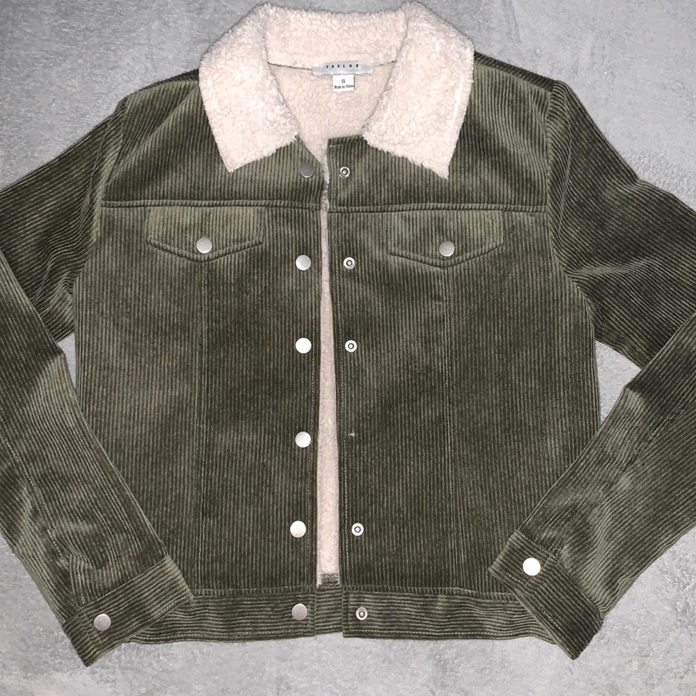 Favlux, small, green and white jacket